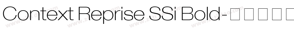 Context Reprise SSi Bold字体转换